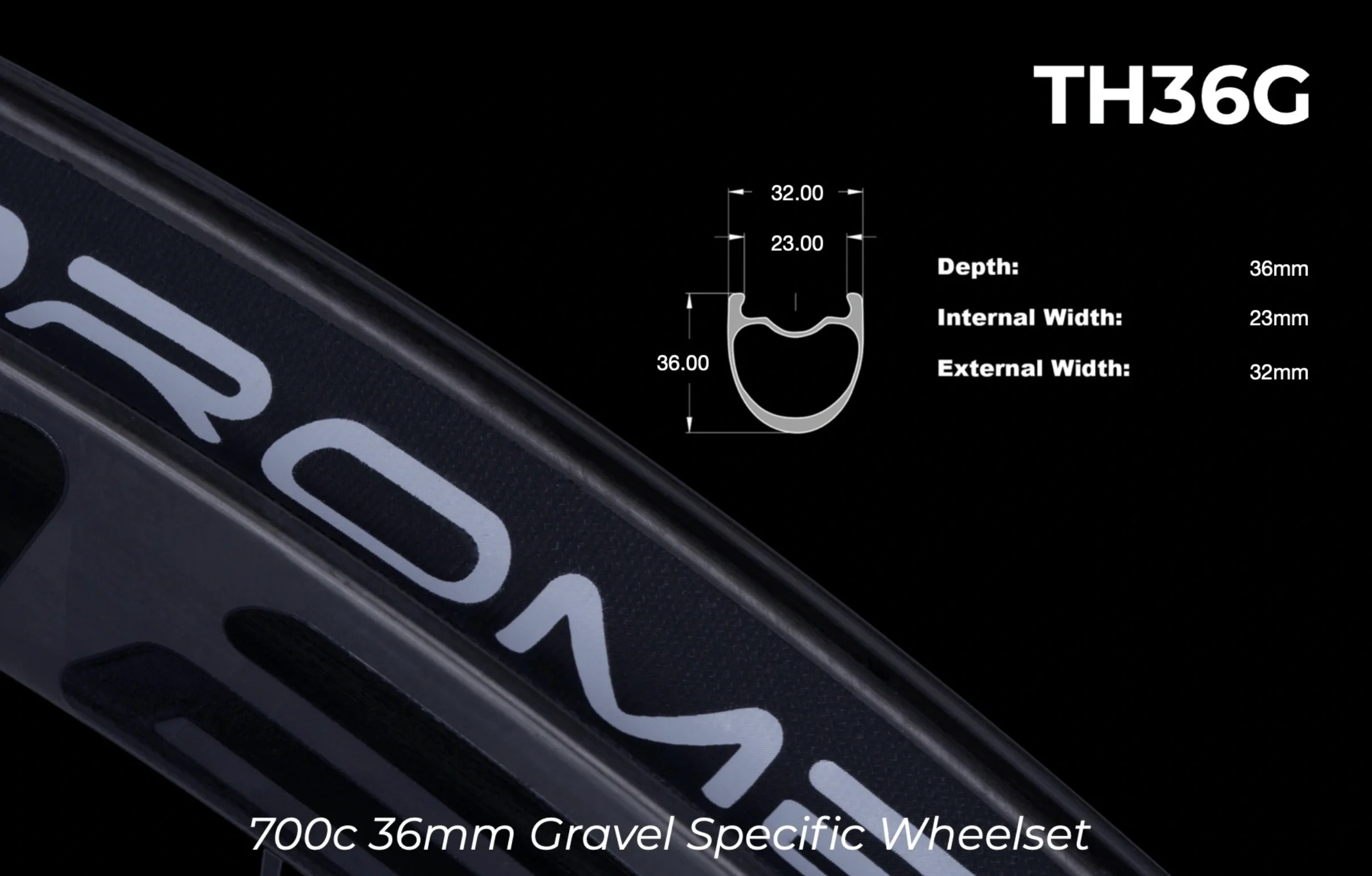 Orome Valar TH36D Gravel Wheelset - Image 2