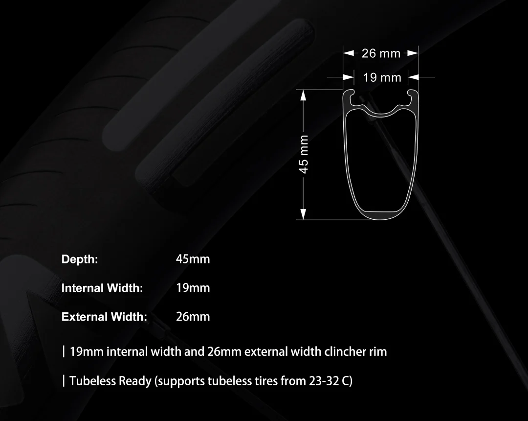 Orome Valar BH45 RIM Brake Wheel Set - Image 7